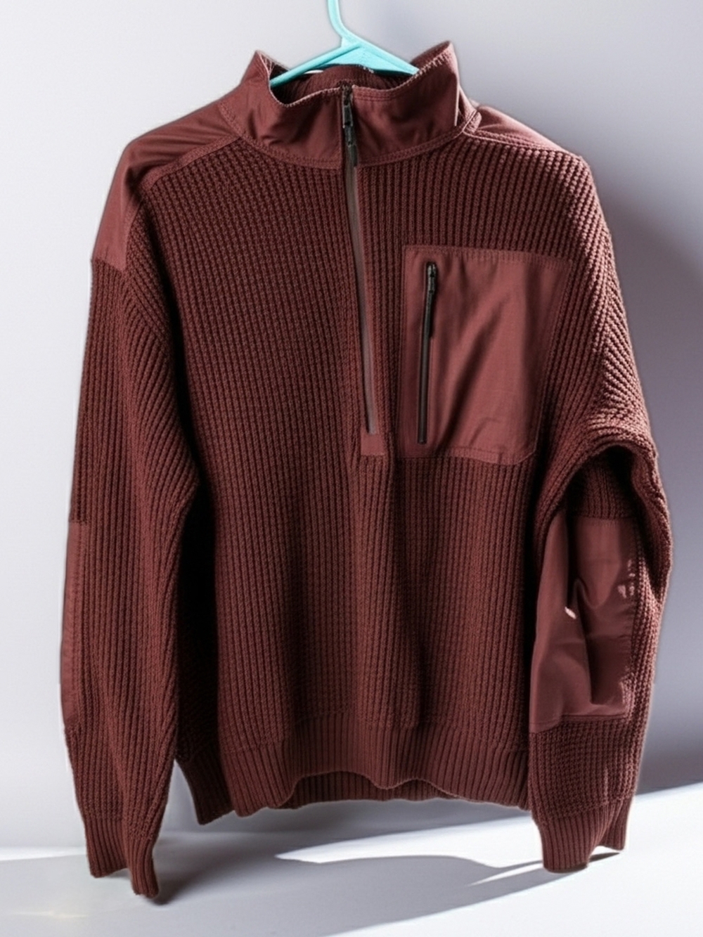 Men's Half-Zip Knit Sweater